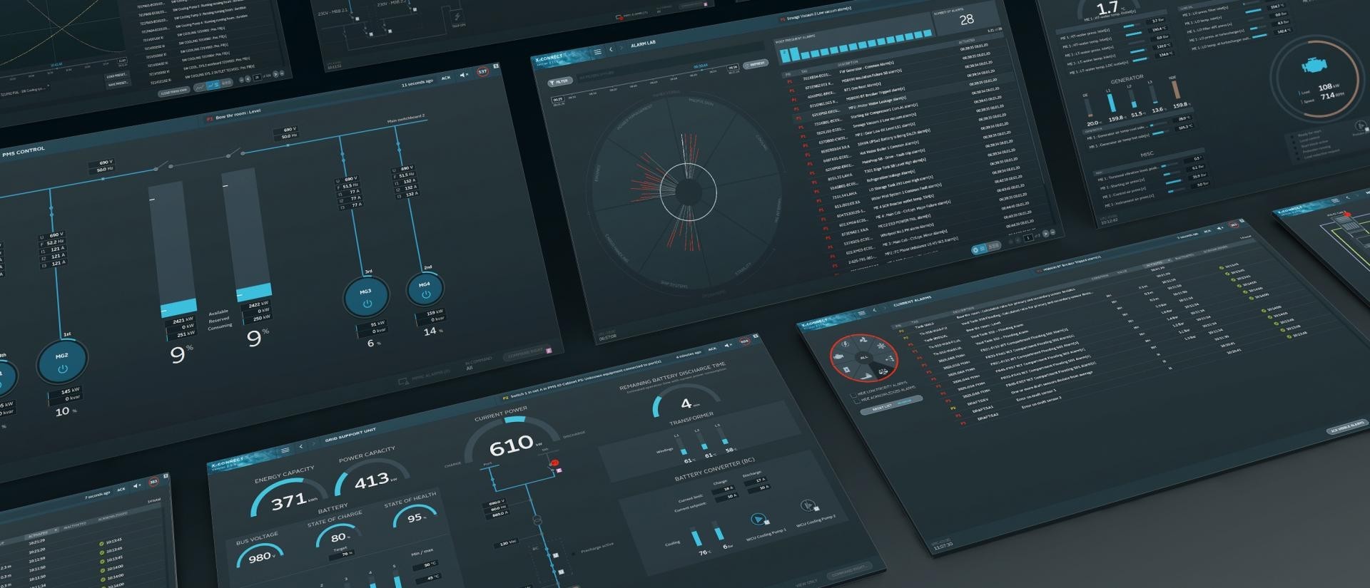 Blue Ctrl X-Connect marine automation platform GUI